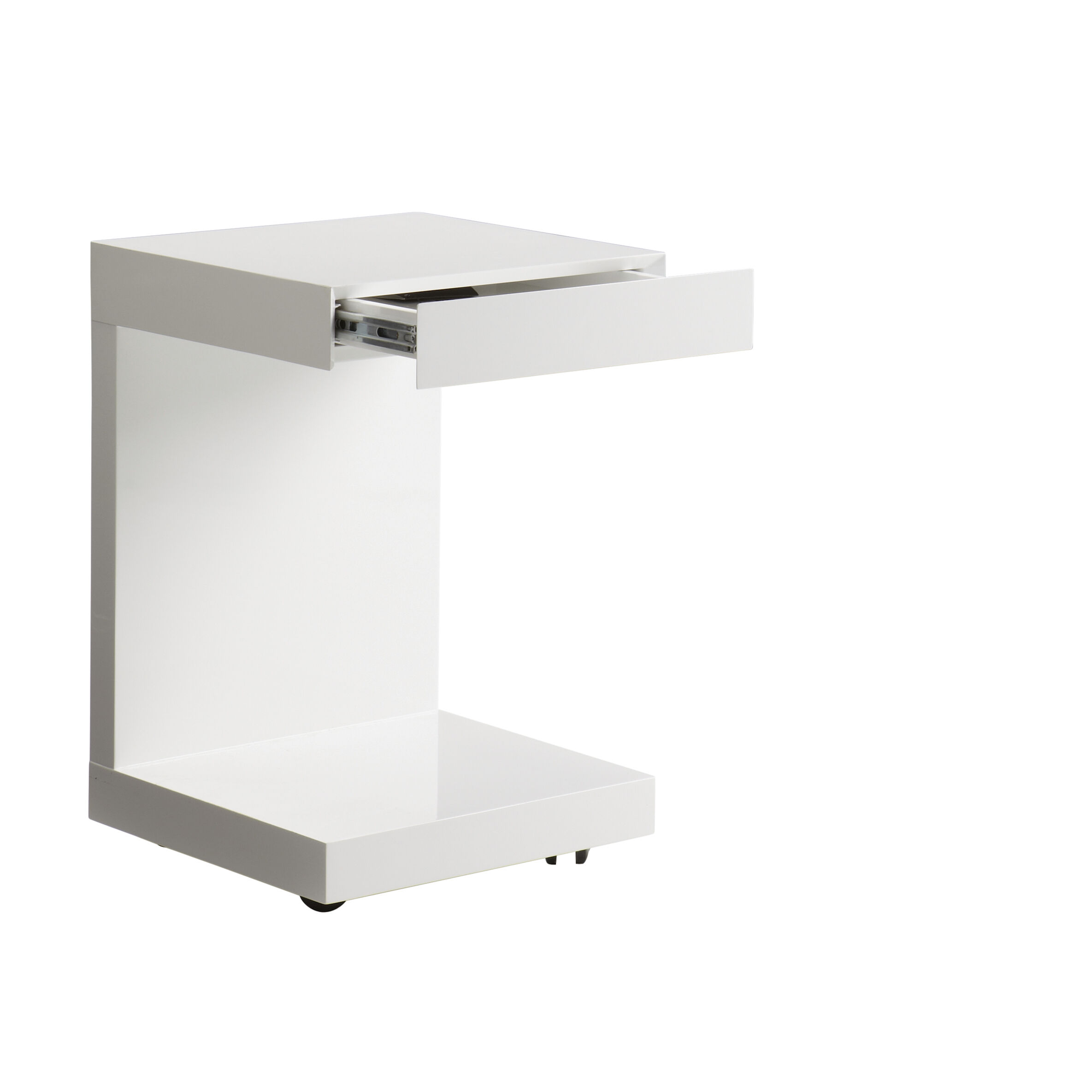 Bachelor 23.5 X 16 inch High Gloss White End Table